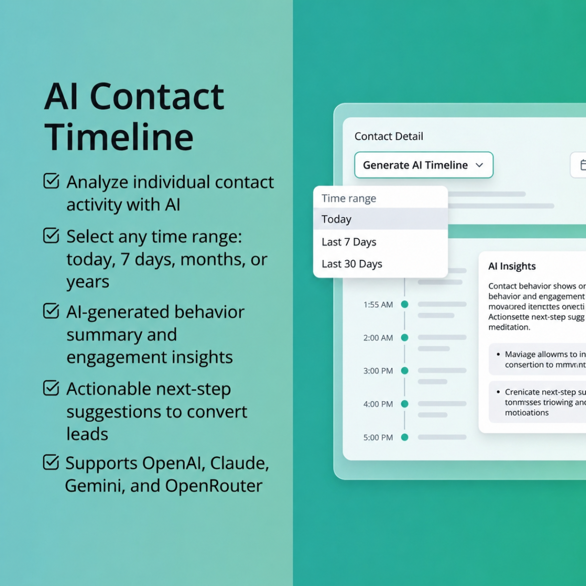 Mautic AI Contact Timeline Plugin