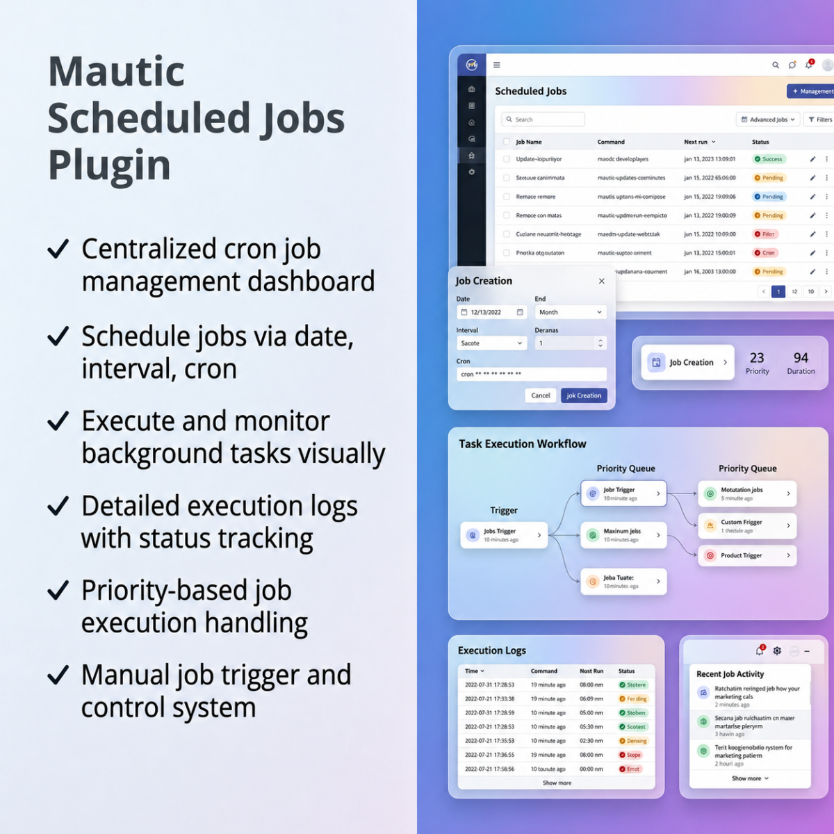Mautic Scheduled Jobs Plugin